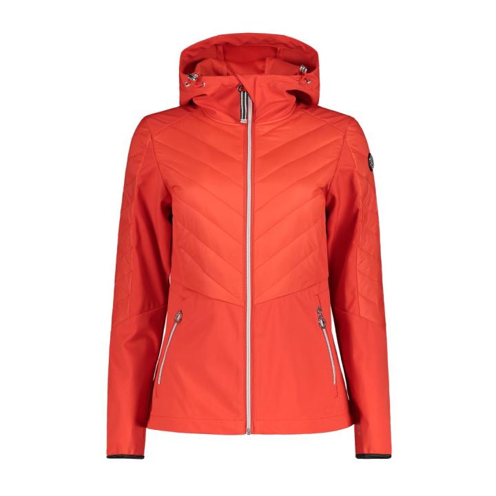 Ania Jas Dames Softshell Coral-Red 38