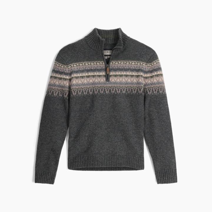 Arch Rock 1/4 Zip Sweater Heren Asphalt Kirkwood Pt M