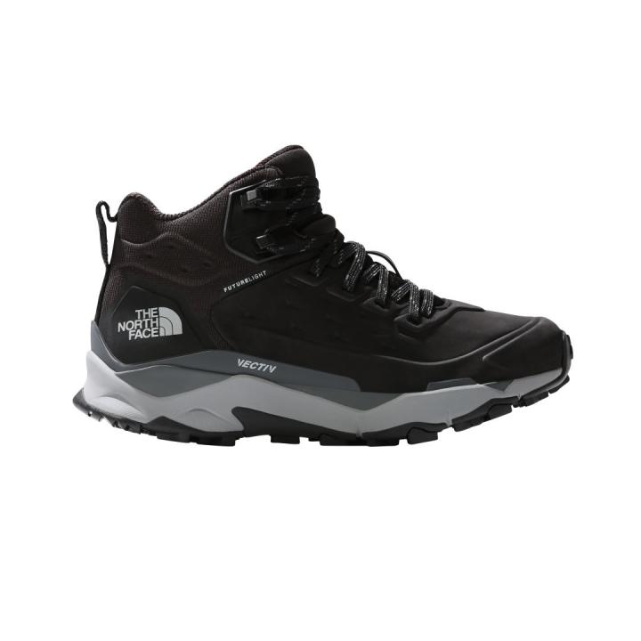 Vectiv Exploris Mid Futurelight Leather Dames Hoge Wandelschoen TNF Black - Meld Grey 39,5