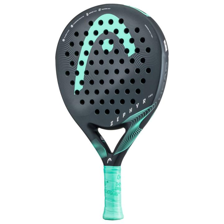 Zephyr Pro 2023 Padel Racket Black/Turquoise O/S
