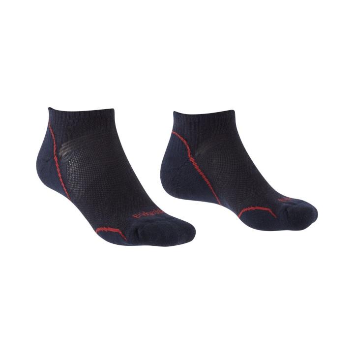 Ultra Light T2 Merino Performance Low Heren Wandelsok Navy/Red L