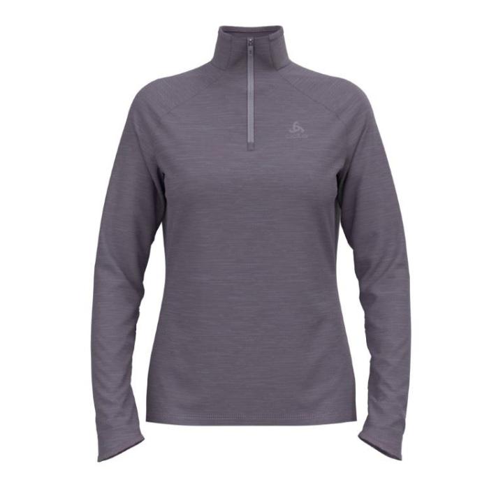Essential Thermal LS 1/2 Zip Hardloop Top Dames Gray Ridge Melange S