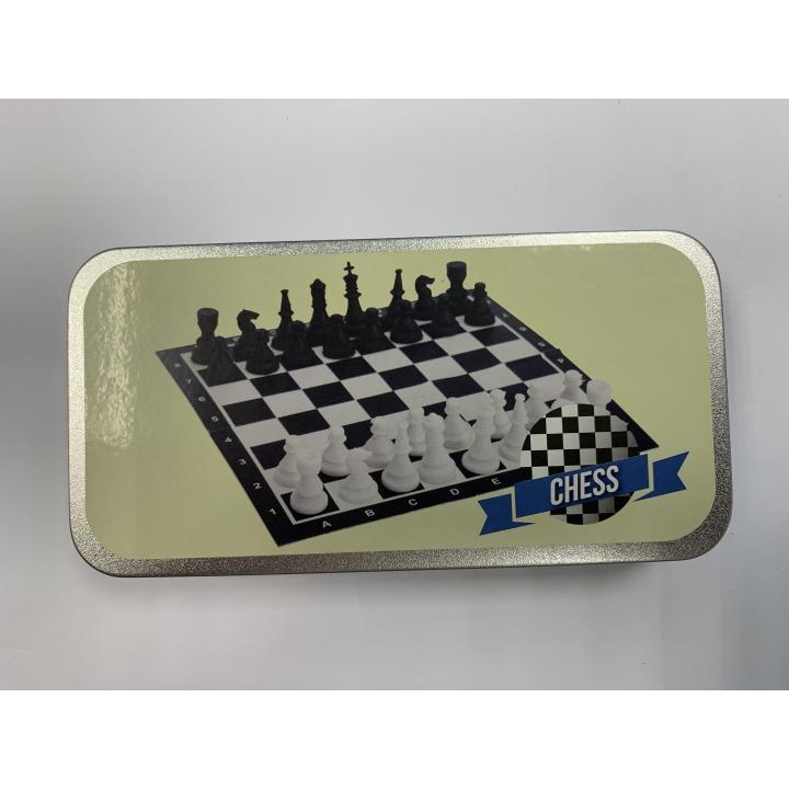 Schaakspel In Blik Spel