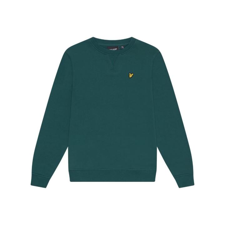Crew Neck Trui Kinderen Deep Emerald 12/13