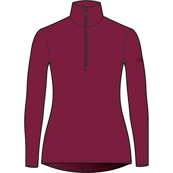 260 Tech LS Half Zip Dames Thermoshirt Cherry XL