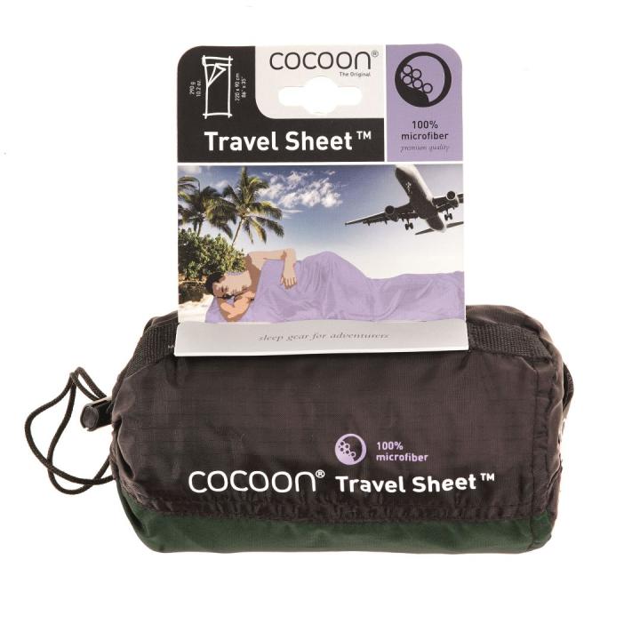 Travelsheet, Microfiber, Moss Green Lakenzak