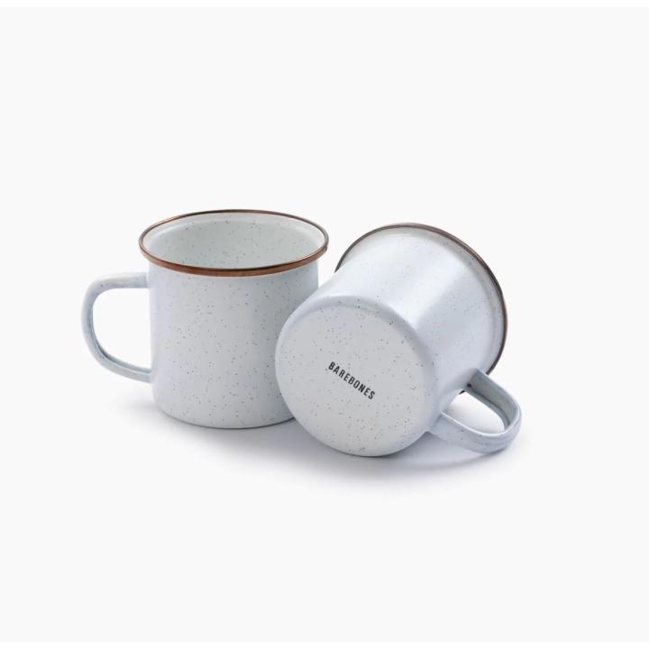 Cup/Enamel/Set 2 Pcs Egg Shell