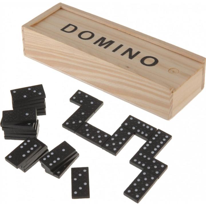 Domino 28Sts In Houten Kist Domino Spel