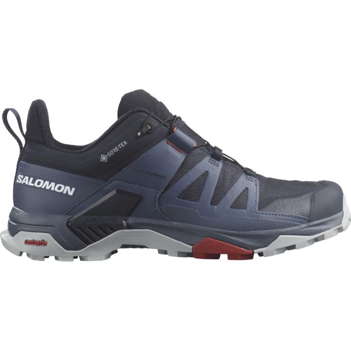 X Ultra 4 Gtx Heren Lage Wandelschoen Carbon/Bering Sea/Pearl Blue 10,5