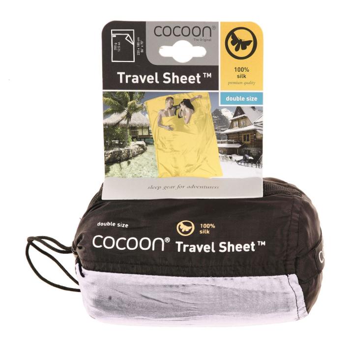 Travel Sheet Double 100% Silk Lakenzak