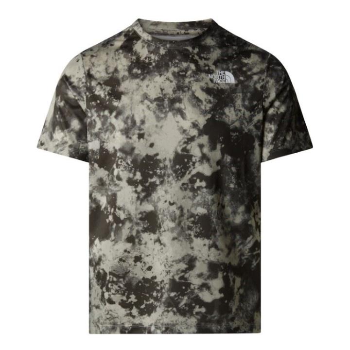 24/7 S/S Print T-Shirt Heren Clay Grey Micro Halfdome Print M