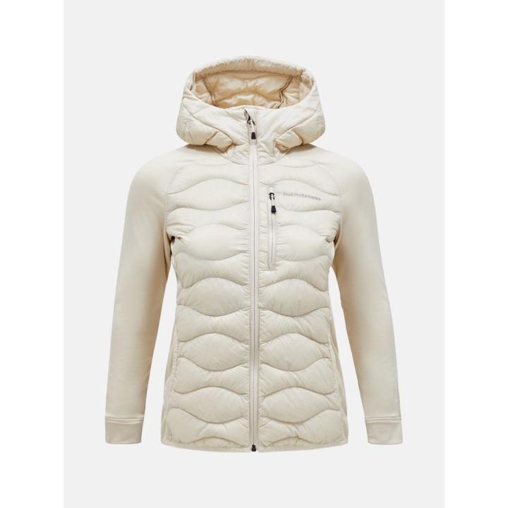 Helium Hybrid Down Hood Isolatiejas Dames Sand Fog M