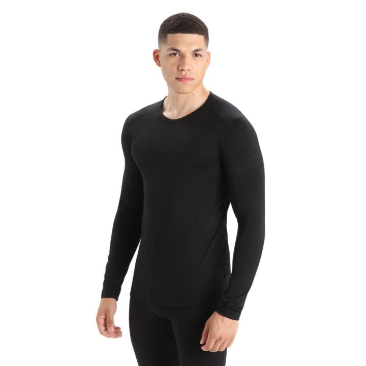 Merino 200 Oasis LS Crewe Thermoshirt Heren Gritstone HTHR S