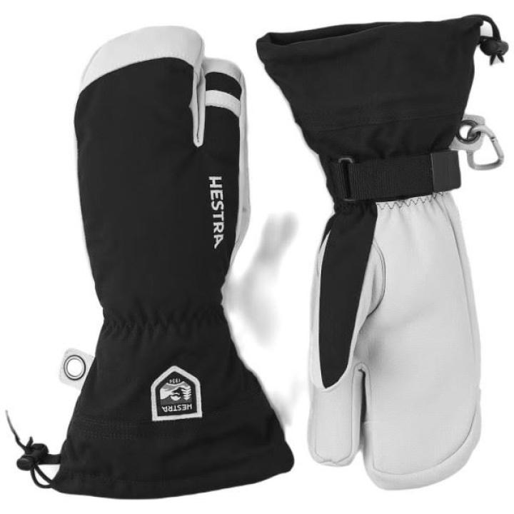 Army Leather Heli Ski 3 Vinger Handschoen BLACK 12