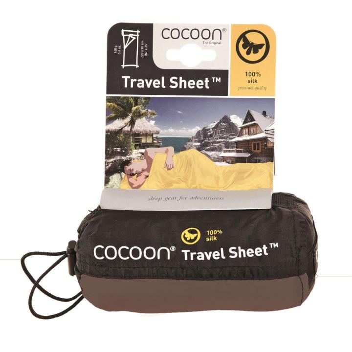 Travelsheet, 100% Silk, Muddy Elephant Lakenzak