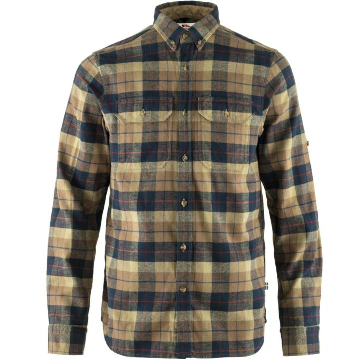 Singi Heavy Flannel Overhemd Heren Dark Sand XL