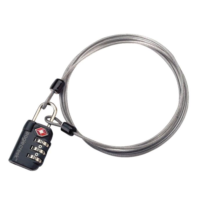 3-Dial Tsa Lock & Cable Slot Black One Size