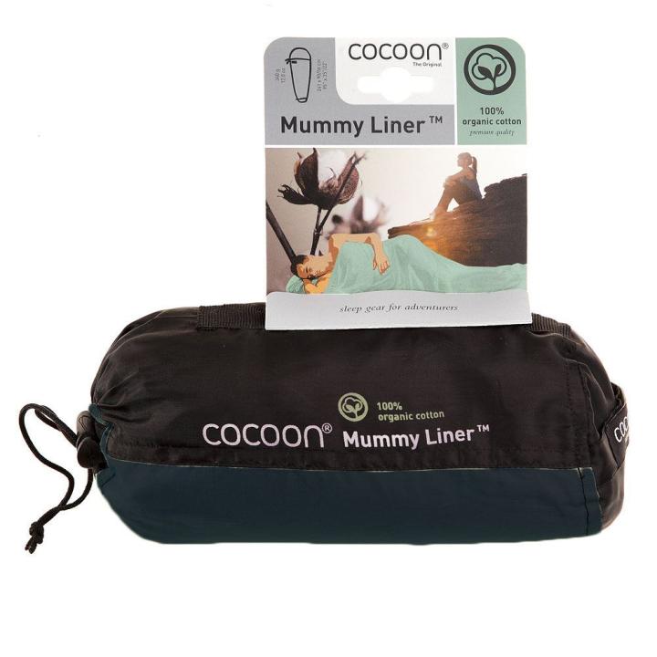 Mummy Liner, Organic Cotton, Heather Grey Lakenzak