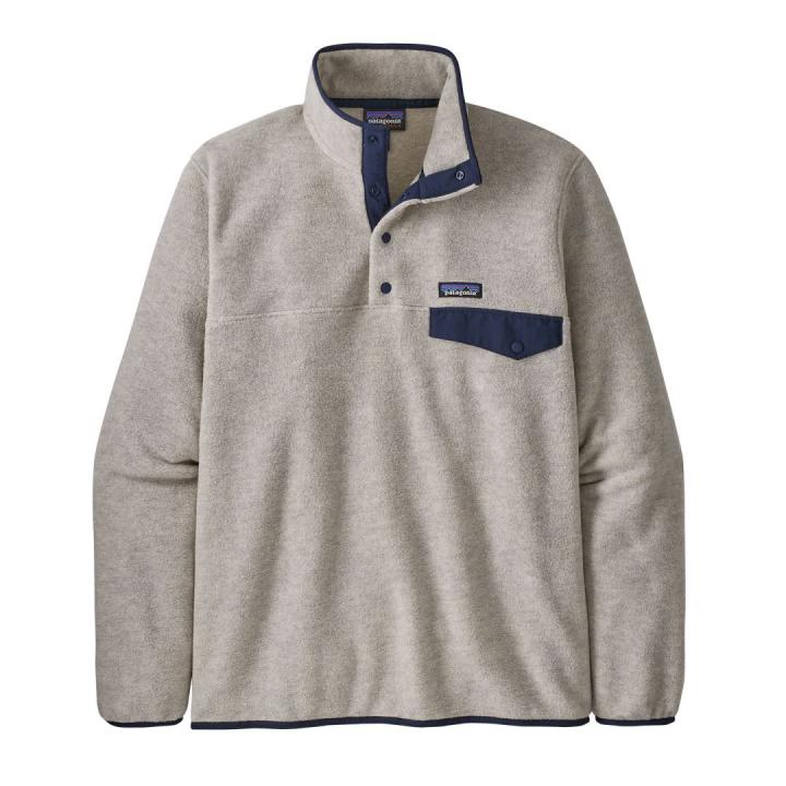 Lw Synch Snap-T Fleece Heren Oatmeal Heather L