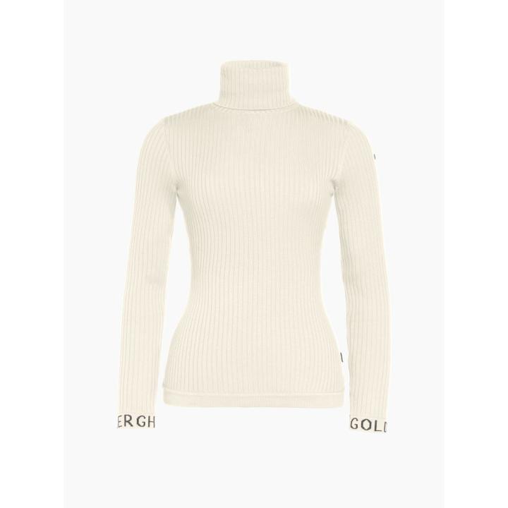 Mira Long Sleeve Knit Pully Dames Champagne S