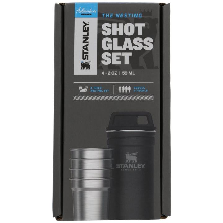 The Nesting Shot Glass Set Shotglas Matte Black