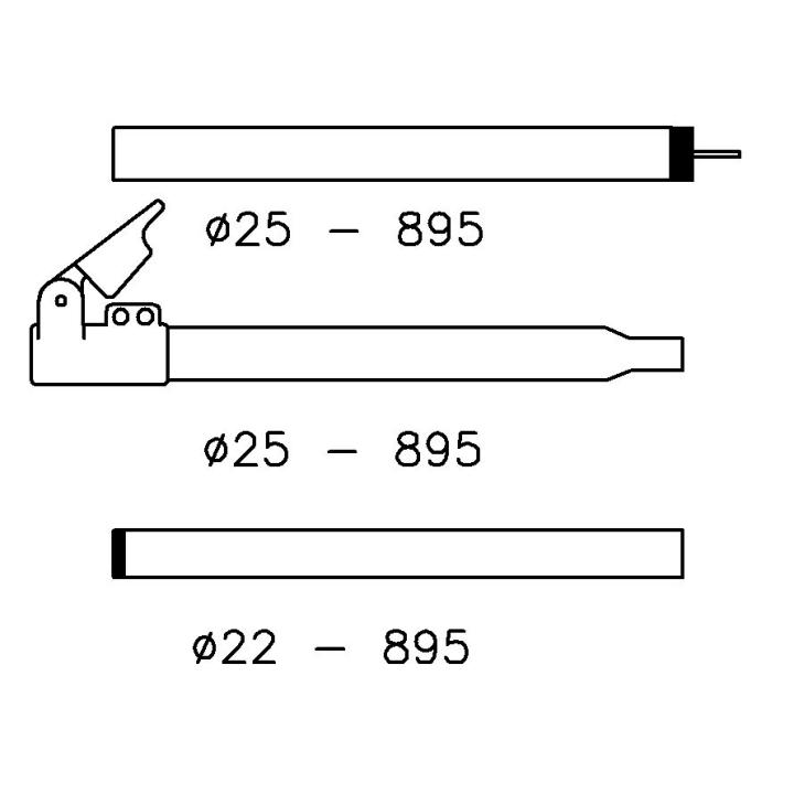 Zak Caravanvoortentstok 25/22Mm170 260Qg:Alu Tentstok