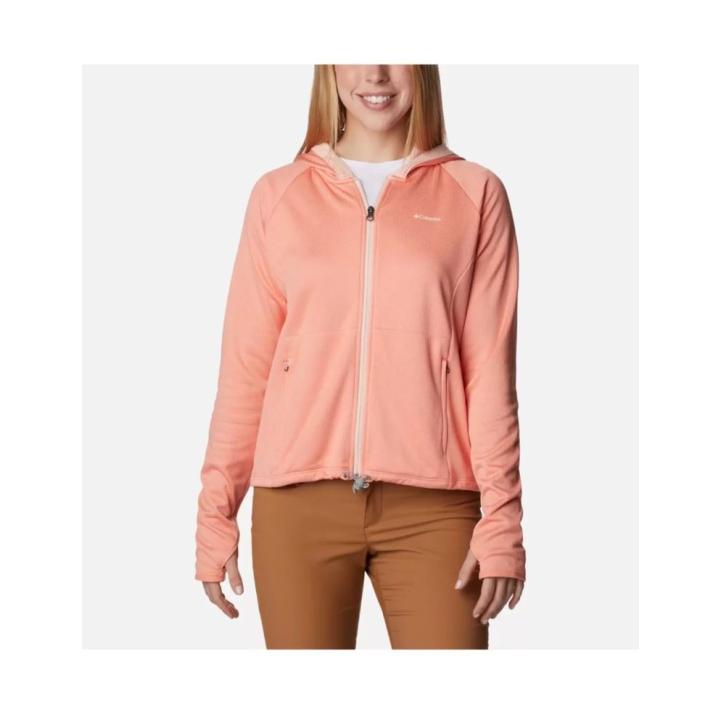 Boundless Trek Grid Dames Fleece Summer Peach Heather S