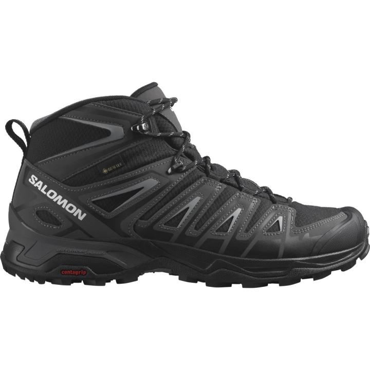 X Ultra Pioneer Mid Gtx Heren Hoge Wandelschoen Black/Magnet/Monument 7,5
