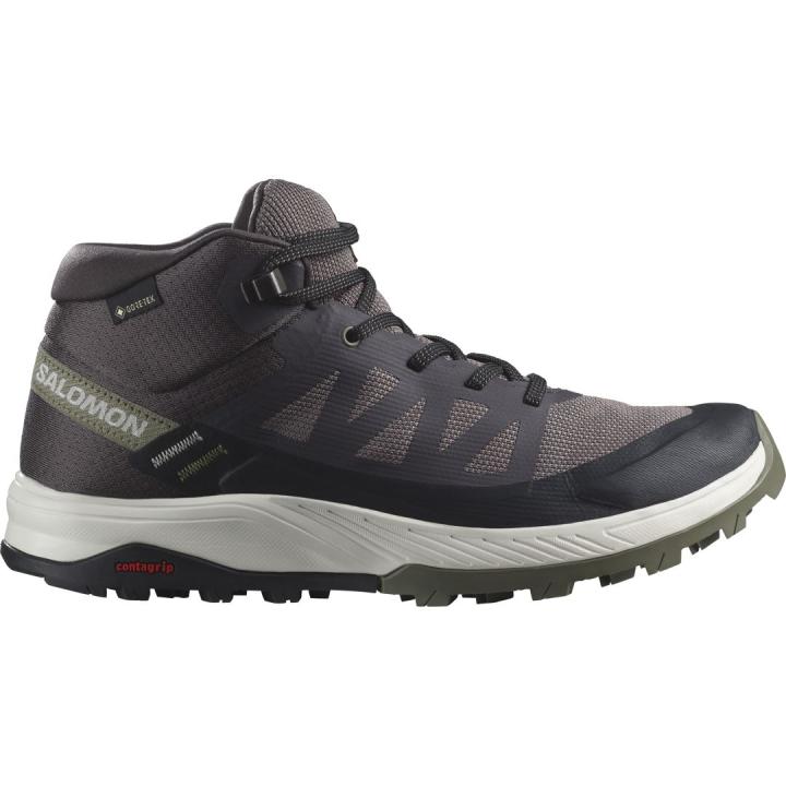 Outrise Mid Gtx Dames Hoge Wandelschoen Shale/Black/Deep Lichen Green 6,5