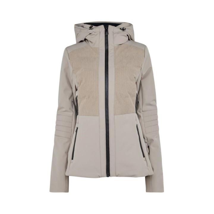 Clarice Cord Wintersportjas Dames Lt Beige 40