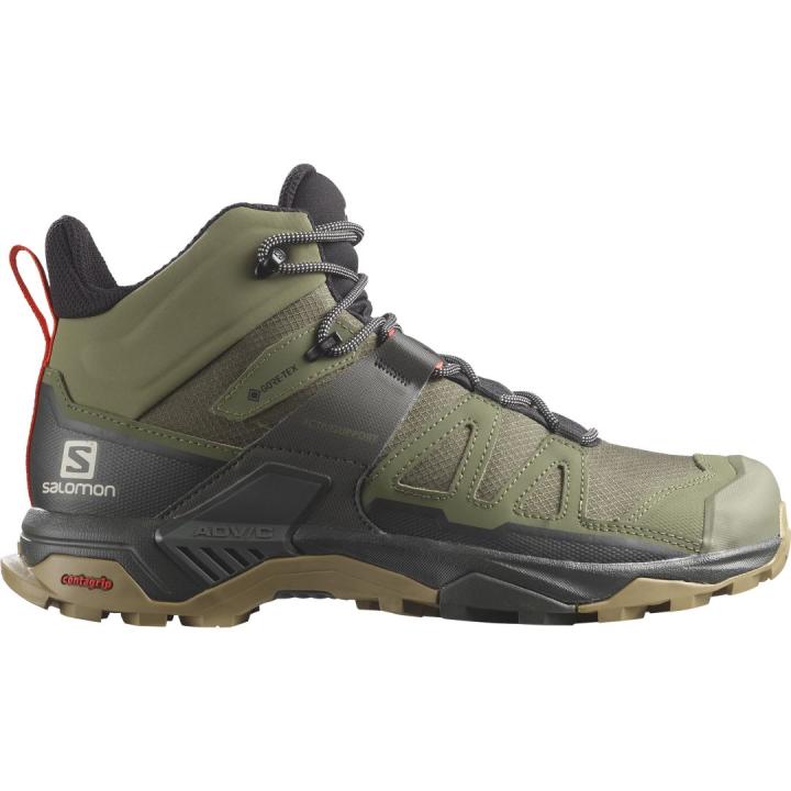 X Ultra 4 Mid Gtx Heren Hoge Wandelschoen Deep Lichen Green/Peat/Kelp 9,5