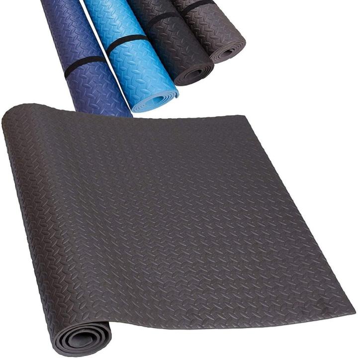 Sportmatten voor elke workout: Yoga, gym, loopbanden, bodybuilding, crosstrainer en spinningfiets - Grijs 200x100cm