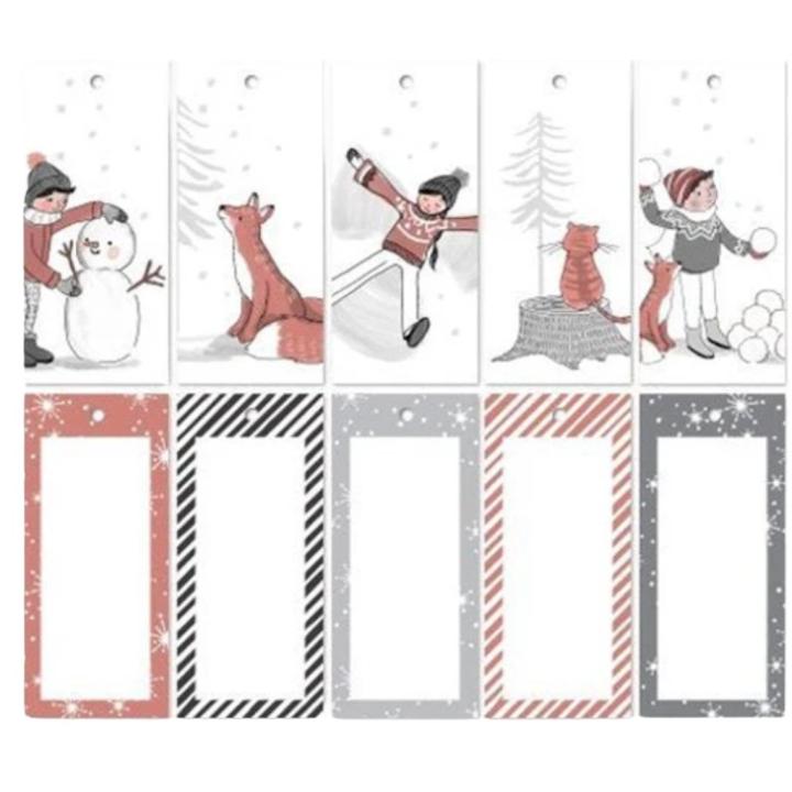 Collectiv Warehouse Kerst cadeau labels 15 stuks