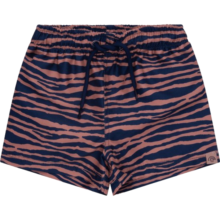 Swim Essentials Zwemboxer  Blauw/Oranje Zebra - 62/68