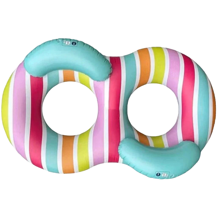 Zwemband Dubbel Regenboog 190 cm