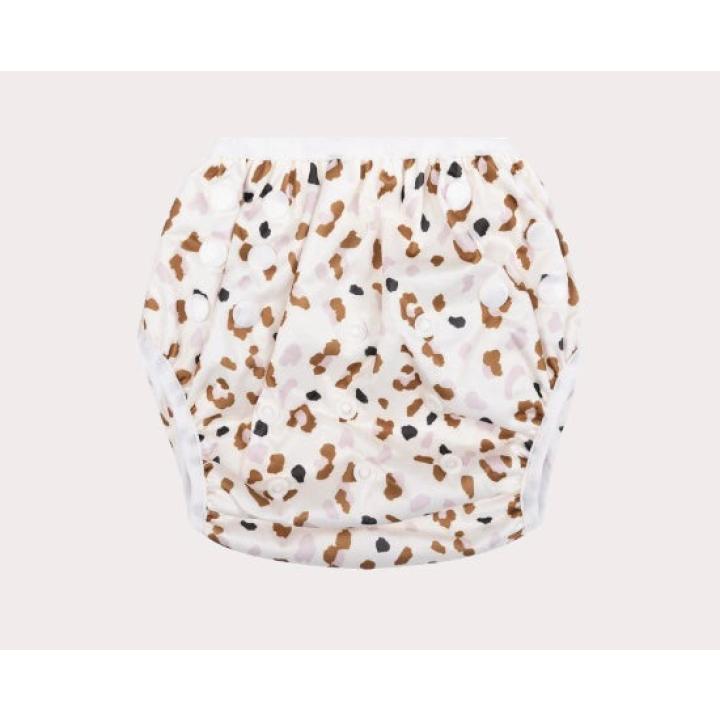 Swim Essentials Zwemluier Wasbaar Kaki Panterprint 0-3 jaar