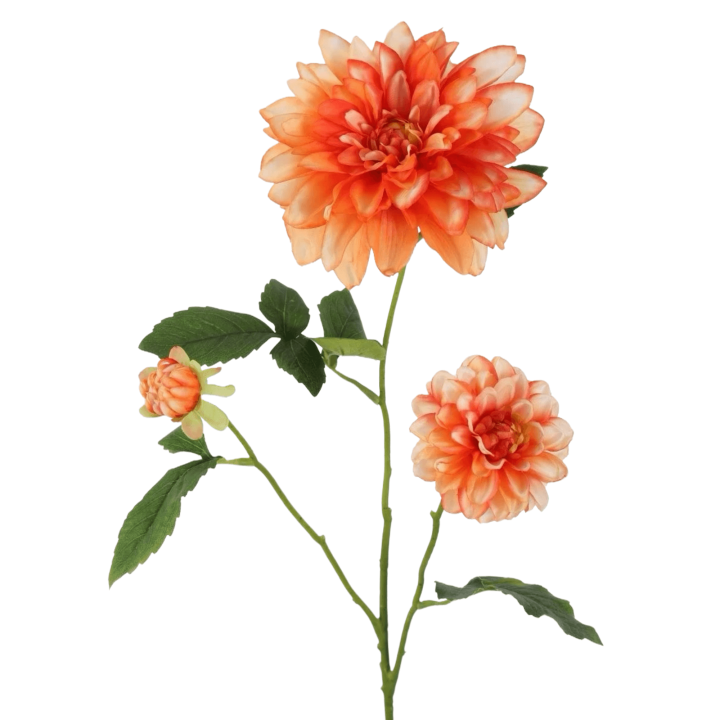 Kunstbloem Dahlia oranje