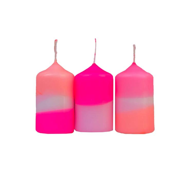 Dip Dye kaarsjes Flamingo Cookies