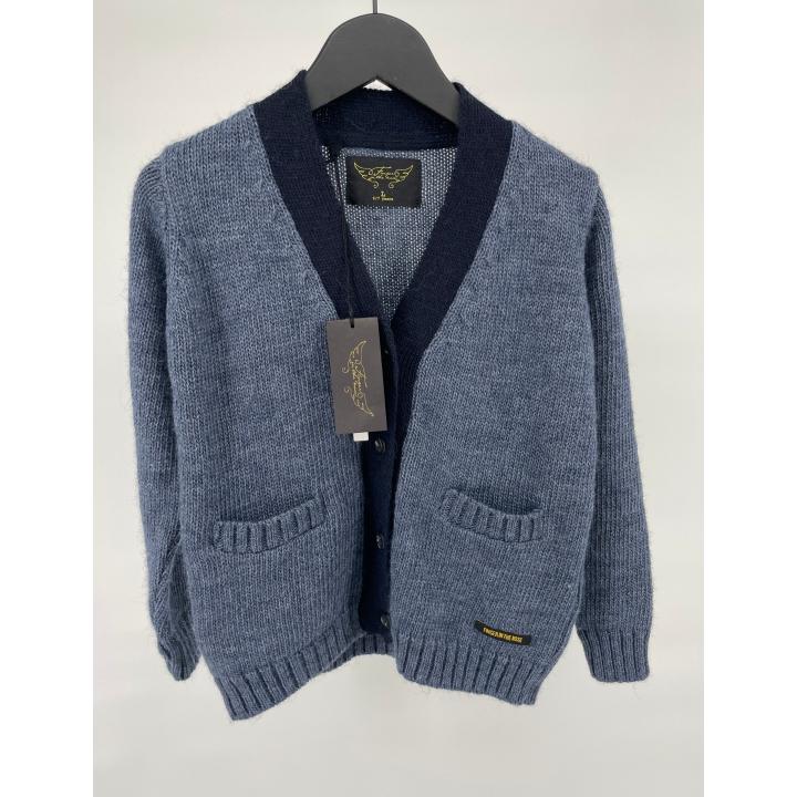 Vest Blauw Wol Maat 122