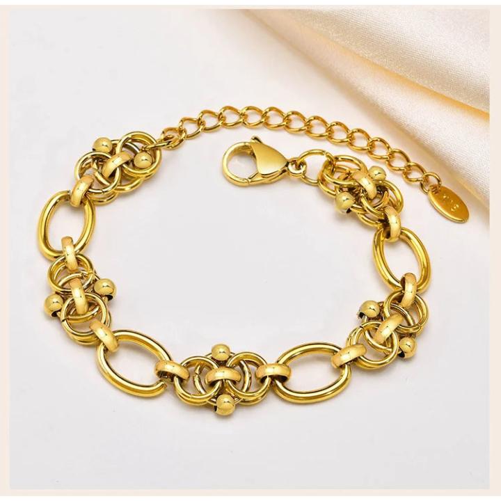 Golden Touch Chain Bracelet - Double Chain