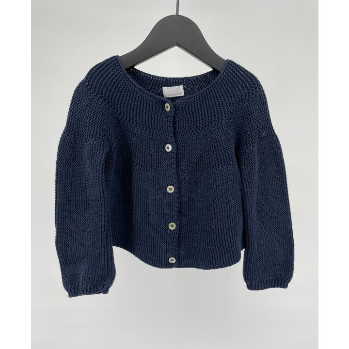 Vest Donkerblauw Gebreid Maat 86