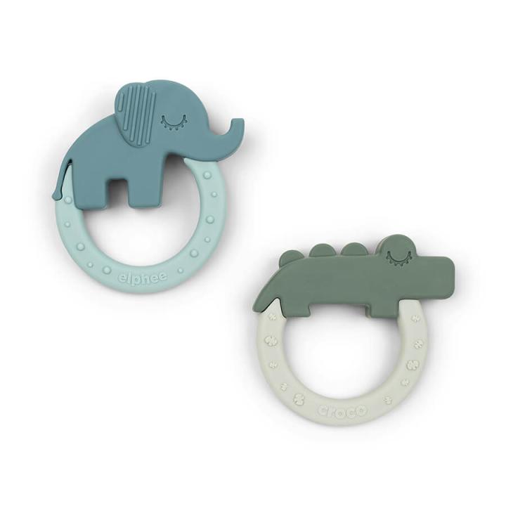 Set van 2 bijtringen green blue | Done by Deer