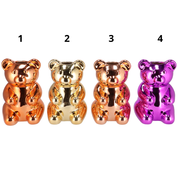 Candy Bear Keramisch Vaasje - 29cm & 20cm Hoog - Beer 1 hoog 29cm