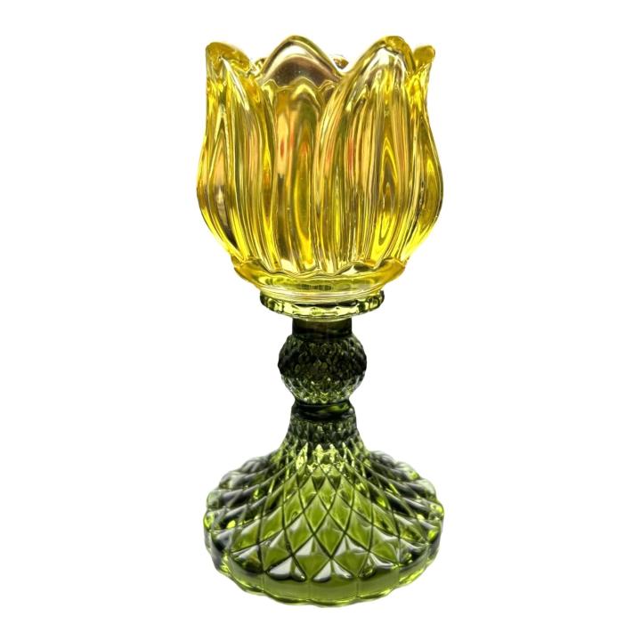 Kandelaar Flower T-light geel