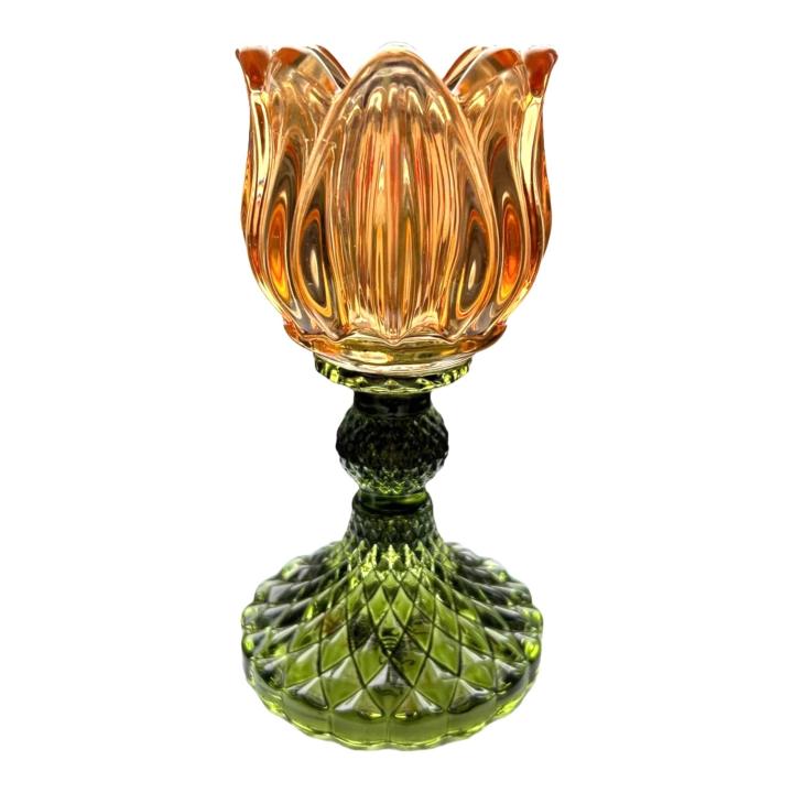 Kandelaar Flower T-light licht oranje