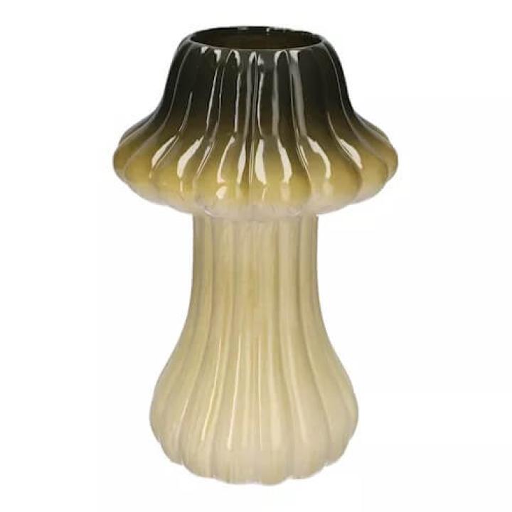 Paddenstoel Vaas Groen Large - 28,5cm hoog
