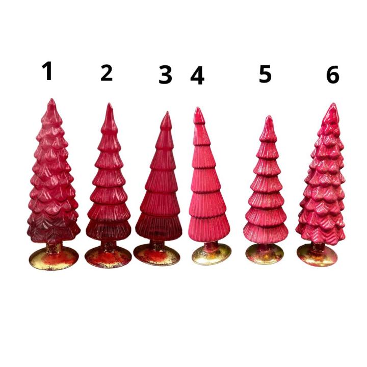Kerstboompjes Twinkel Glas in 25cm en 30cm - 1  Hoog 25cm transparant