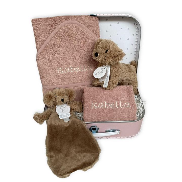 Kraamcadeau koffer Dachshund Duke | Stel zelf samen