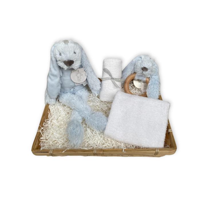 Kraammand Happy Horse I Blauw & Wit