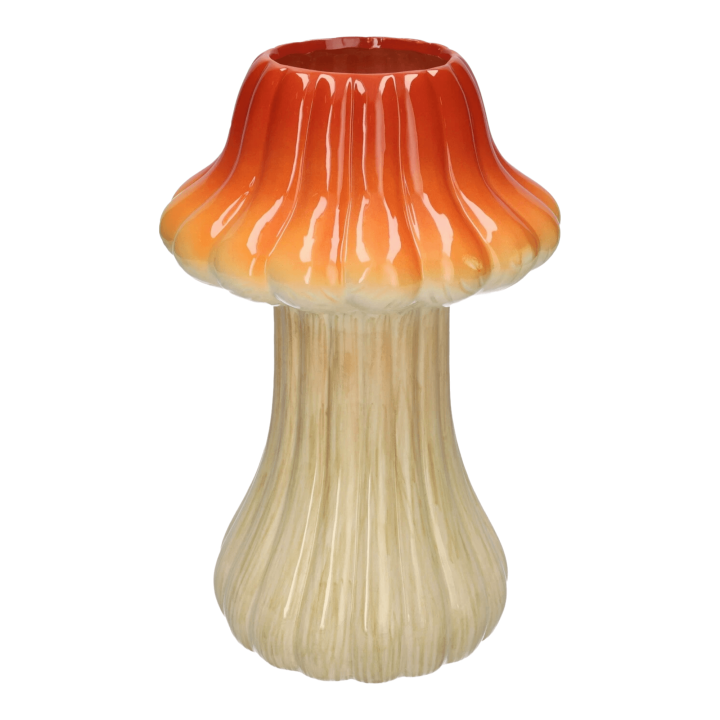 Paddenstoel Vaas Oranje  Large - 28,5cm hoog